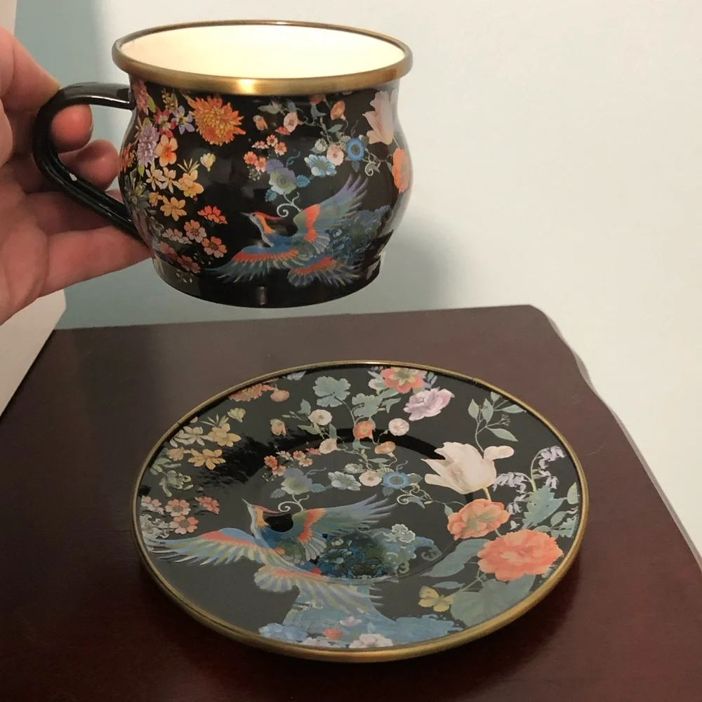 NWT__Johnny Was Limited Edition Enamel Tea Set__NWT - Picture 4 of 14